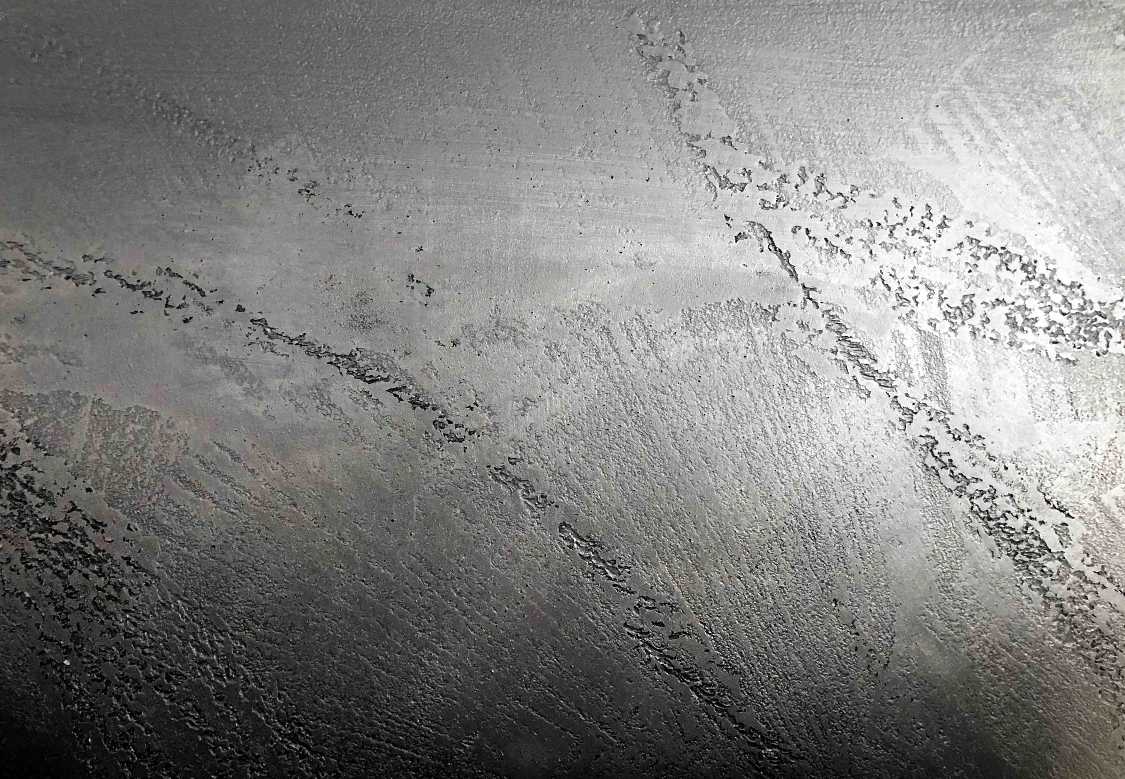 Dekorative Spachteltechnik in Grau